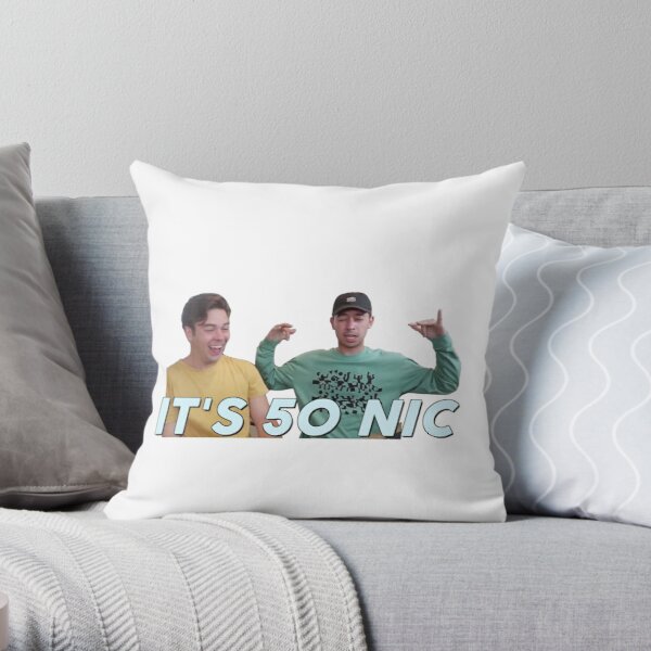 Cody and Noel - 50 Nic Throw Pillow RB1108 product Offical Cody Ko Merch